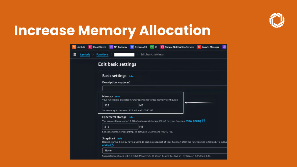 1. Increase Memory Allocation