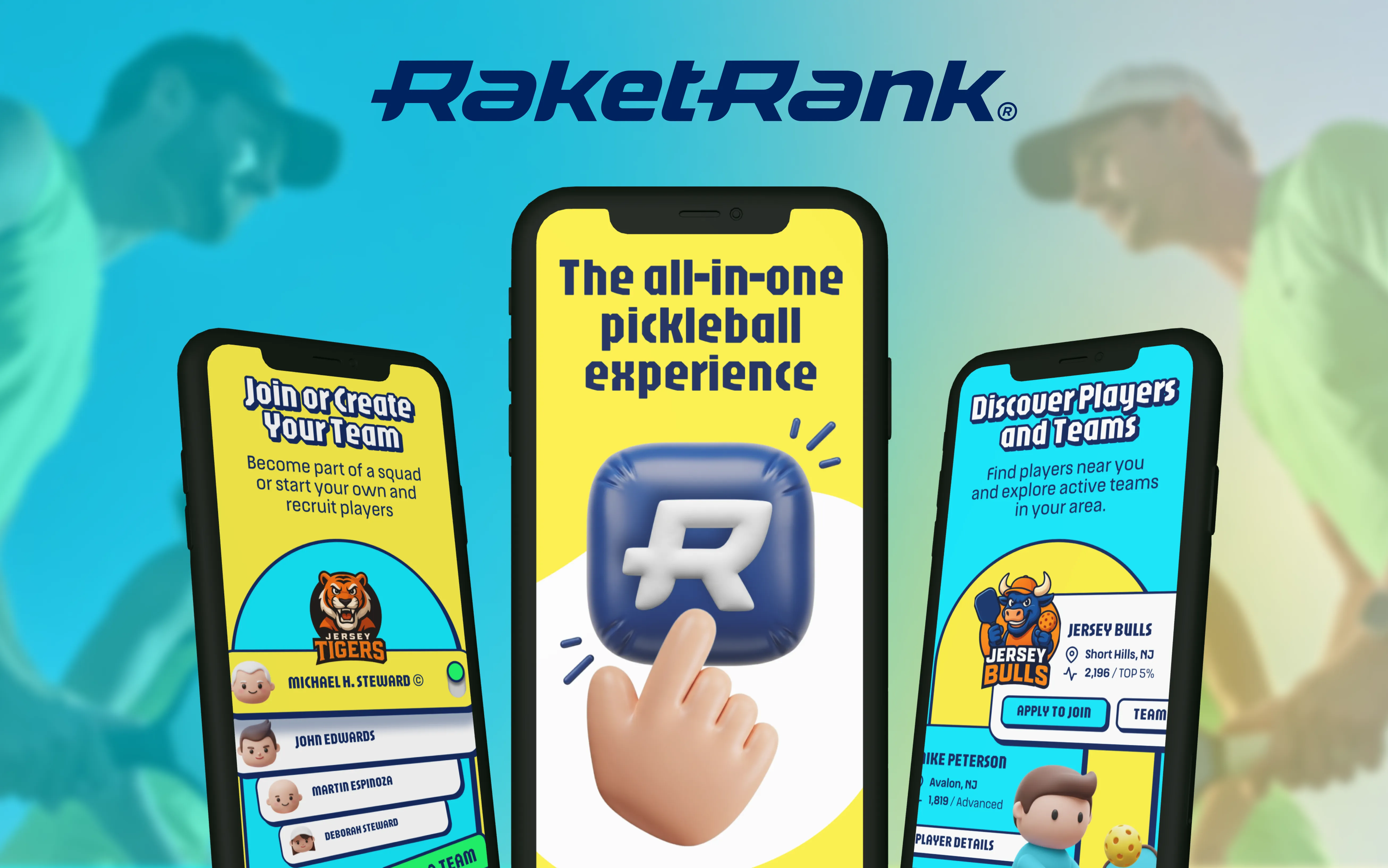 RaketRank — Cross-Platform App for Competitive Pickleball, preview